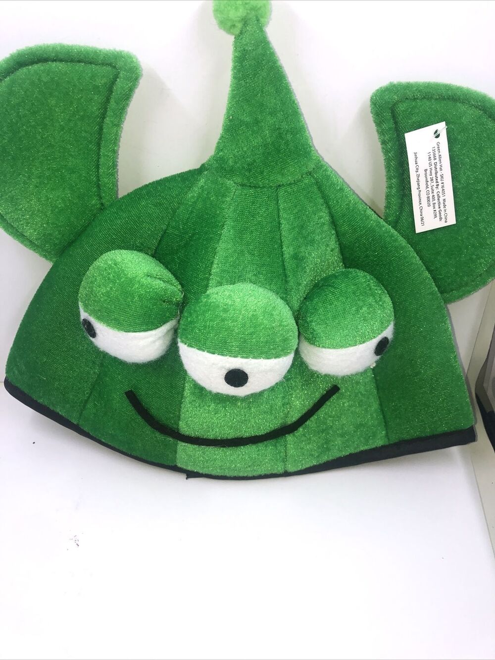 3 Eyed Green Alien Hat foam novelty 10" Halloween Costume Cosplay Toy Story